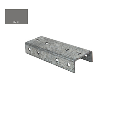 Соединитель для профильной трубы 40х20 мм оцинкованный