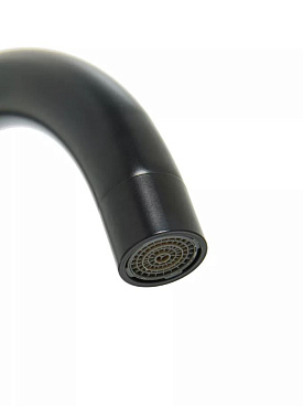 Смеситель для кухни WaMix черный с высоким поворотным изливом однорычажный (WM240318-4)