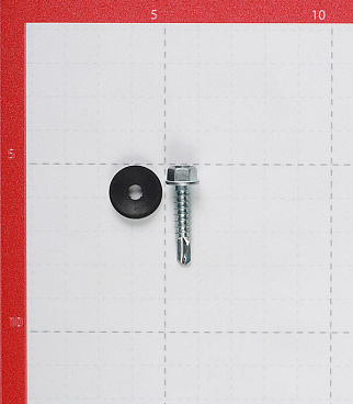 Саморезы кровельные с буром 25х5,5 мм металл-металл оцинкованные (300 шт.)