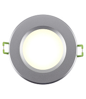 Светильник встраиваемый светодиодный серый 6 Вт 4000К IP44 Navigator ДВО (94834)