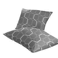 Наволочка 70х70 бязь серая MiaСона Polo Grey (2 шт.)