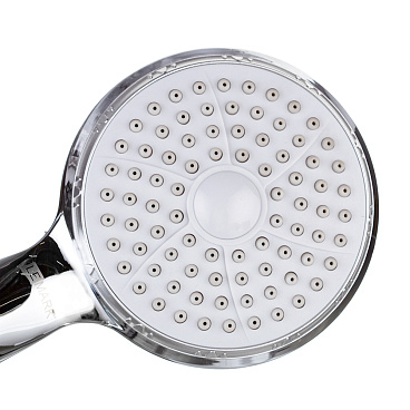 Лейка для душа Lemark d100 мм 1 режим без шланга пластик хром (LM8001C)