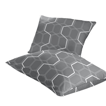 Наволочка 70х70 бязь серая MiaСона Polo Grey (2 шт.)