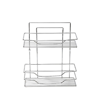 Полка для ванной Primanova двухъярусная 245х300х155 мм металл хром (D-05224)