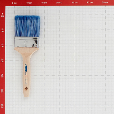 Кисть плоская искусственная щетина деревянная ручка Storch AquaTop 80х19 мм для красок на водной основе