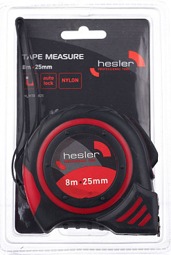 Рулетка Hesler с автостопом магнитная 8 м x 25 мм