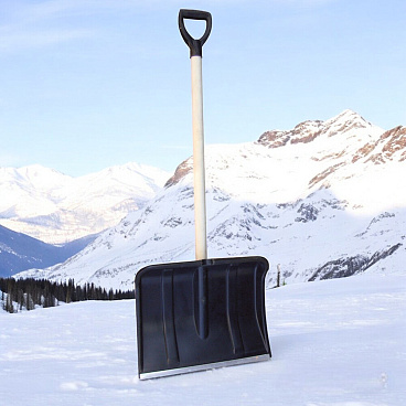 Лопата снеговая Инструм-Агро Ледо полипропилен с деревянным черенком 1430х490 мм (100171-2)