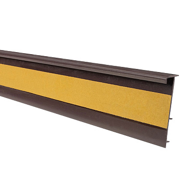 Плинтус ПВХ Salag 50 мм темно-коричневый 2500 мм под ковролин
