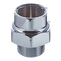 Американка прямая 1 ВР(г) х 1 НР(ш) хром латунная