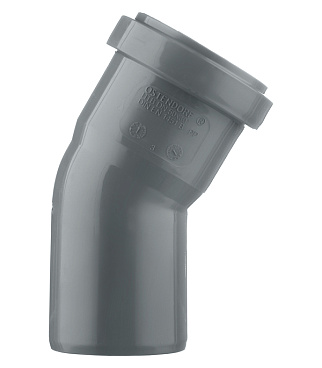 Отвод Ostendorf HTB d50 мм 30° пластиковый для внутренней канализации (112110)