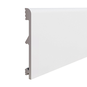 Плинтус экополимер Солид 120х14х2000 мм белый (1 UHD 43/120)
