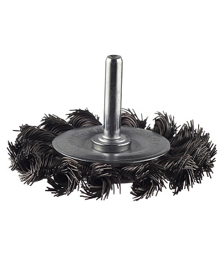 Корщетка для дрели Практика (242-694) витая жесткая радиальная d75 мм