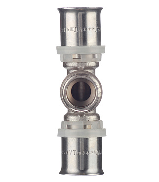 Тройник VALTEC (VTm.233.N.200420) 20(пресс) х 1/2 НР(ш) х 20(пресс)