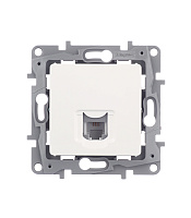 Розетка телефонная Legrand Etika встраиваемая белая RJ11 (672240)