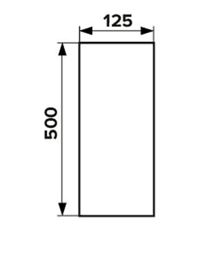 Воздуховод Era круглый пластиковый d125 мм 0,5 м