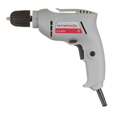 Дрель сетевая Интерскол Д-10/420ЭР 420 Вт быстрозажимной патрон (672.1.0.00)