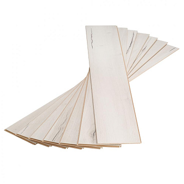 Ламинат 33 класс Egger Home дуб крестон белый 1,74 кв.м 10 мм с фаской