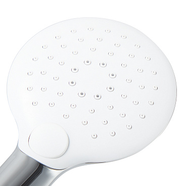 Смеситель для ванны Lavelly White Modern хром/белый однорычажный с коротким изливом с лейкой (623749)