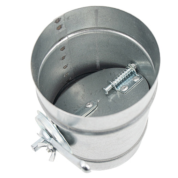 Дроссель-клапан для круглых воздуховодов d125 мм оцинкованный Era Pro