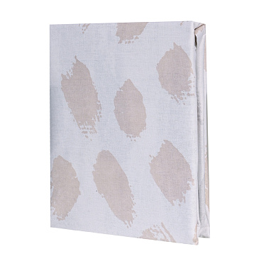 Простыня на резинке 180х200х25 см бязь серо-белая Melissa Rhona