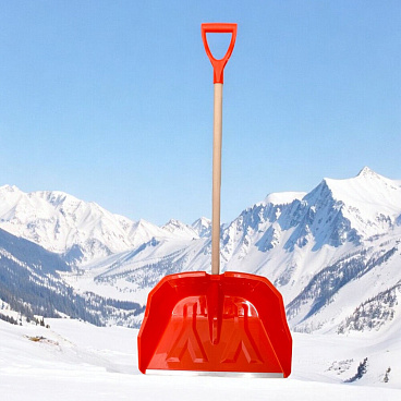 Лопата снеговая Инструм-Агро SnowNord полипропилен с деревянным черенком 1350х600 мм (100191-3)