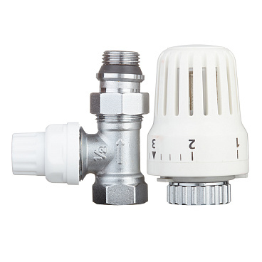 Клапан термостатический Valtec 1/2 НР(ш) х 1/2 ВР(г) для радиатора (VT.048.N.04)