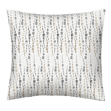 Наволочка 70х70 тенсель серо-бежевая Mona Liza Fred (2 шт.)