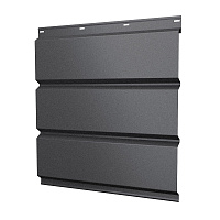 Софит металлический сплошной Grand Line графитовый серый RAL 7024 2000х357х0,45 мм