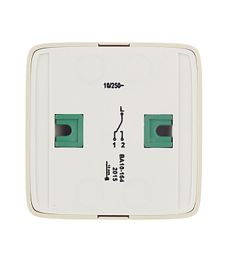 Переключатель Hegel Alfa одноклавишный накладной слоновая кость с подсветкой (ВА10-164-01)