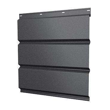 Софит металлический сплошной Grand Line графитовый серый RAL 7024 2000х357х0,45 мм