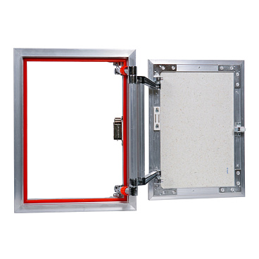 Люк ревизионный под плитку Практика EuroFormat-R алюминиевый 300х400 мм скрытый нажимной