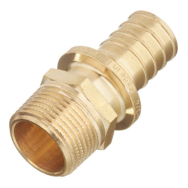 Соединитель прямой Stout 25 мм х 3/4 НР(ш) латунный (SFA-0001-002534)