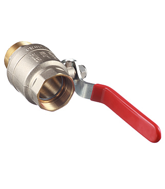 Кран шаровой латунный Valtec Base 1 1/2 ВР(г) х 1 1/2 НР(ш) ручка прямой (VT.215.N.08)