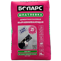 Шпаклевка цементная Боларс выравнивающая белая 25 кг