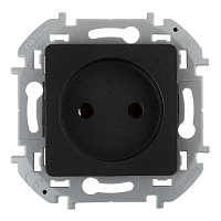 Розетка Legrand Inspiria встраиваемая антрацит (673713)