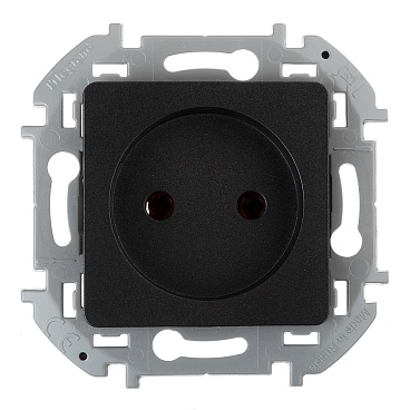 Розетка Legrand Inspiria встраиваемая антрацит (673713)