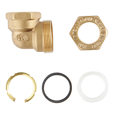 Угол Stahlmann IWS EasyFix 90° 15 мм х 1/2 ВР(г) для гофрированных труб