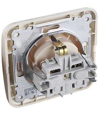 Розетка Makel Mimoza встраиваемая бежевая (25028)