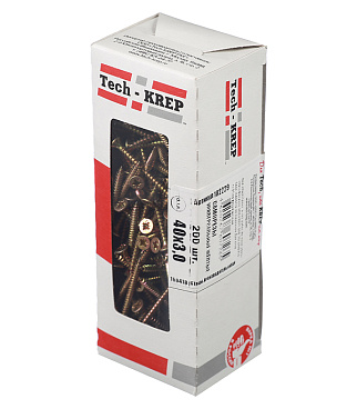 Саморезы универсальные 40x3,0 мм желтые (200 шт.)