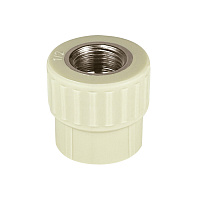 Муфта полипропиленовая Valfex 25 мм х 1/2 ВР(г) серая (10129125Г)