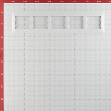 Рамка Systeme Electric Glossa пятиместная белая (GSL000105)