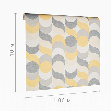 Обои вспененный винил на флизелиновой основе Palitra Home Confetti HC31185-34 (1,06х10,05 м)