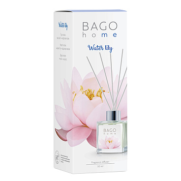 Аромадиффузор с палочками Bago home Водяная лилия 50 мл
