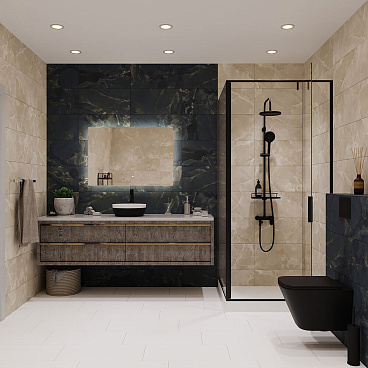 Смеситель для раковины высокий Corsa Deco NS однорычажный черный (FBNSLB)