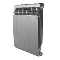 Радиатор биметаллический Royal Thermo BiLiner B 500 мм 6 секций 1" боковое подключение серебристый