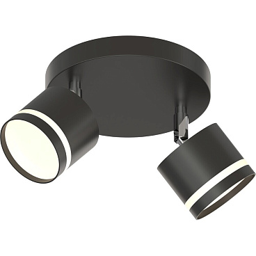 Спот потолочный Schaffner Salomon GX53 30 Вт 5 кв.м черный IP20 (4740-2 BK)