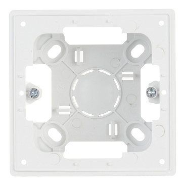 Коробка монтажная Simon 24 Harmonie одноместная накладная белая (2400751-030)