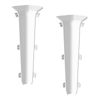 Угол внутренний Деконика 100 мм белый Г-профиль (2 шт.)