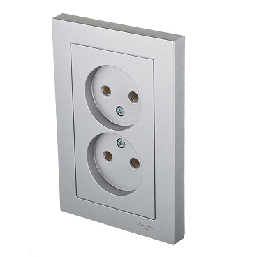 Розетка Systeme Electric AtlasDesign встраиваемая алюминий (ATN000320)