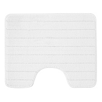 Коврик для туалета белый 50х60 см Fora Wave (FOR-PP-WAV50-60W)